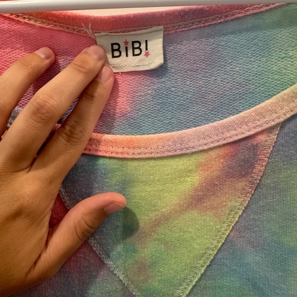 BiBi Pink and Yellow  Short Sleeve Tee - Picture 3 of 4